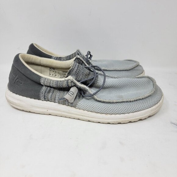 Hey Dude Wally Sox Funk Slate Gray Men's Size 9 Comfort Shoes - Picture 3 of 5